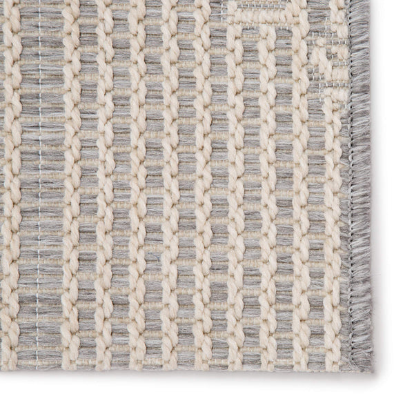 Jaipur Living Jaipur Living Shiloh Tribal Diamond Flatweave Polypropylene Rug for Patio Entryway Gray 2'X3'7" RUG143364
