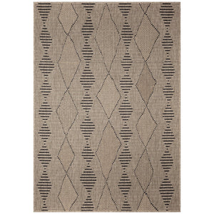 Trans Ocean Liora Manne Monaco Diamonds Area Rug - Stylish Indoor/Outdoor Design With Rustic Tribal Pattern Natural Polypropylene Moc69627512
