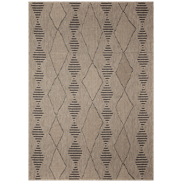 Trans Ocean Liora Manne Monaco Diamonds Area Rug - Stylish Indoor/Outdoor Design With Rustic Tribal Pattern Natural Polypropylene Moc69627512