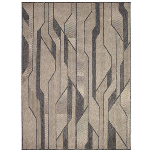 Trans Ocean Liora Manne Monaco Vienna Area Rug - Contemporary Geometric Design For Indoor/Outdoor Spaces Natural Polypropylene Moc57627712