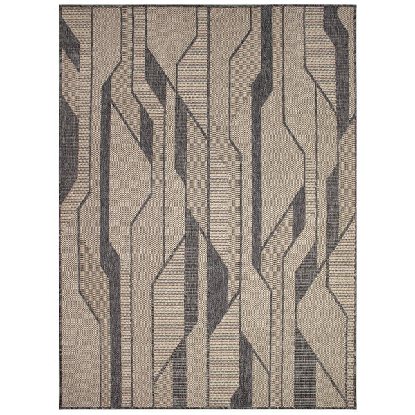 Trans Ocean Liora Manne Monaco Vienna Area Rug - Contemporary Geometric Design For Indoor/Outdoor Spaces Natural Polypropylene Moc57627712