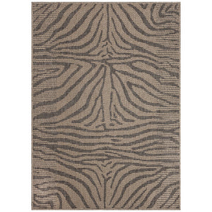 Trans Ocean Liora Manne Monaco Zebra Indoor/Outdoor Area Rug - Stylish Graphic Design For Modern Spaces Natural Polypropylene Moc80628112