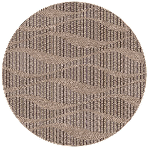Trans Ocean Liora Manne Monaco Wave Indoor/Outdoor Area Rug - Stylish Transitional Design For Any Space Natural Polypropylene Mocd8627612