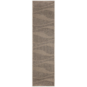Trans Ocean Liora Manne Monaco Wave Indoor/Outdoor Area Rug - Stylish Transitional Design For Any Space Natural Polypropylene Mocr8627612