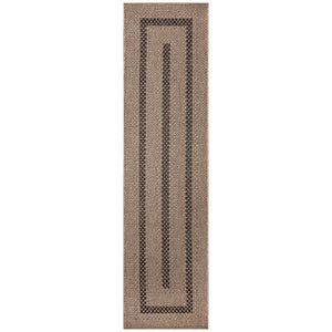 Trans Ocean Liora Manne Monaco Multi Border Area Rug - Stylish Indoor/Outdoor Design For Elegant Spaces Natural Polypropylene Mocr8628012