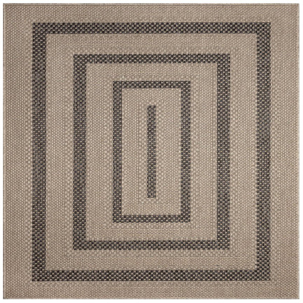 Trans Ocean Liora Manne Monaco Multi Border Area Rug - Stylish Indoor/Outdoor Design For Elegant Spaces Natural Polypropylene Mocs8628012