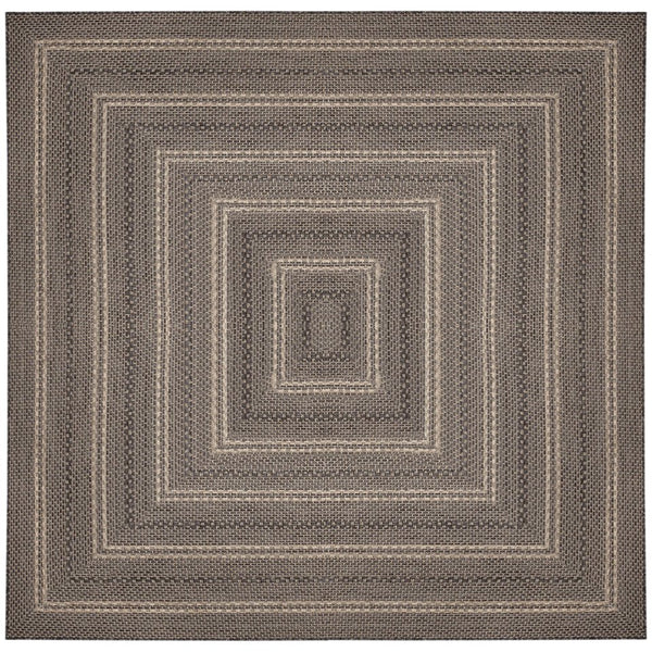 Trans Ocean Liora Manne Monaco Multi Border Area Rug - Stylish Indoor/Outdoor Design For Elegant Spaces Black Polypropylene Mocs8628048