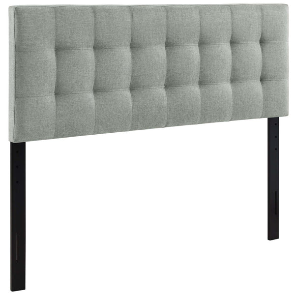 Modway Furniture Lily Upholstered Fabric Queen Headboard by Modway - Modern Tufted Design for Cozy Bedrooms Gray MOD-5041-GRY