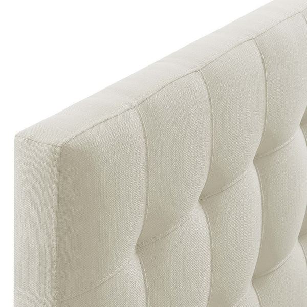 Modway Furniture Lily Upholstered Fabric Queen Headboard by Modway - Modern Tufted Design for Cozy Bedrooms Ivory MOD-5041-IVO