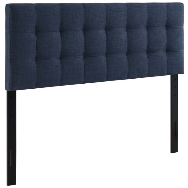 Modway Furniture Lily Upholstered Fabric Queen Headboard by Modway - Modern Tufted Design for Cozy Bedrooms Navy MOD-5041-NAV