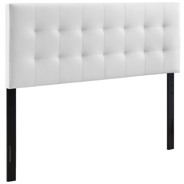 Modway Furniture Lily Upholstered Vinyl Queen Headboard by Modway - Modern Tufted Design for Stylish Bedroom Decor White MOD-5130-WHI