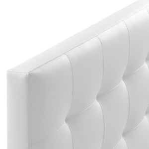 Modway Furniture Lily Upholstered Vinyl Queen Headboard by Modway - Modern Tufted Design for Stylish Bedroom Decor White MOD-5130-WHI