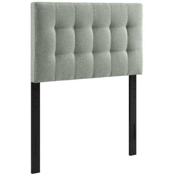 Modway Furniture Lily Upholstered Twin Headboard by Modway - Modern Elegance with Versatile Mounting & Tufted Design Gray MOD-5148-GRY