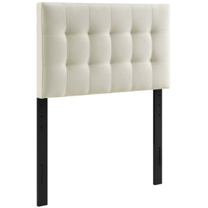 Modway Furniture Lily Upholstered Twin Headboard by Modway - Modern Elegance with Versatile Mounting & Tufted Design Ivory MOD-5148-IVO