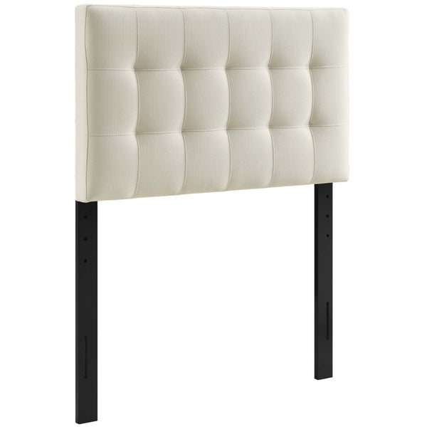 Modway Furniture Lily Upholstered Twin Headboard by Modway - Modern Elegance with Versatile Mounting & Tufted Design Ivory MOD-5148-IVO