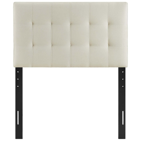 Modway Furniture Lily Upholstered Twin Headboard by Modway - Modern Elegance with Versatile Mounting & Tufted Design Ivory MOD-5148-IVO