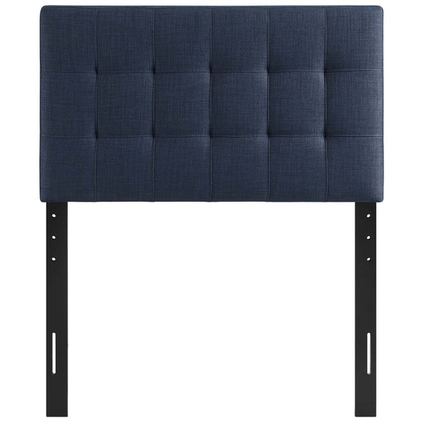 Modway Furniture Lily Upholstered Twin Headboard by Modway - Modern Elegance with Versatile Mounting & Tufted Design Navy MOD-5148-NAV