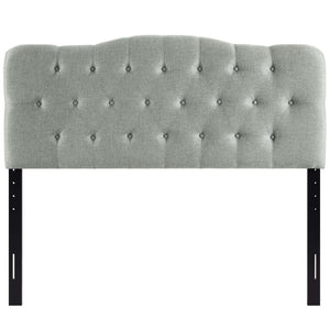 Modway Furniture Annabel Upholstered Fabric Queen Headboard by Modway - Elegant Design with Adjustable Heights for Comfort Gray MOD-5154-GRY