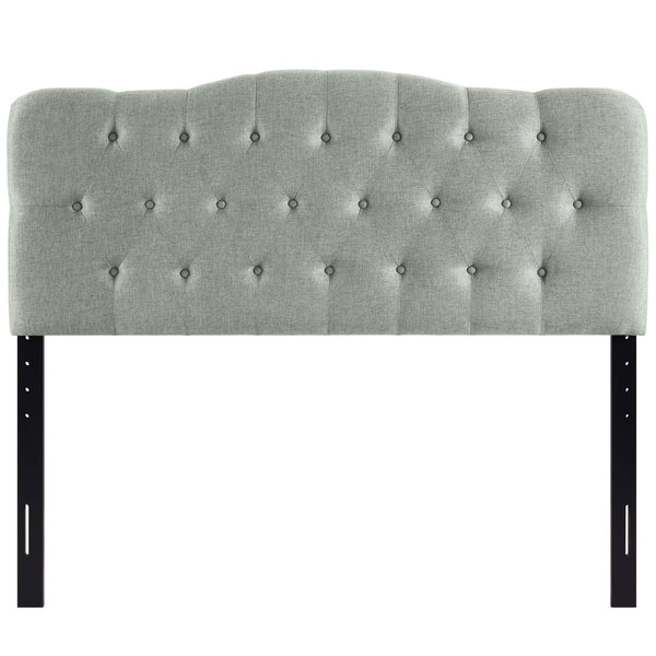Modway Furniture Annabel Upholstered Fabric Queen Headboard by Modway - Elegant Design with Adjustable Heights for Comfort Gray MOD-5154-GRY