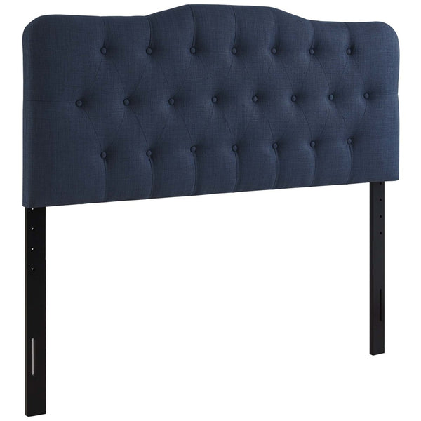 Modway Furniture Annabel Upholstered Fabric Queen Headboard by Modway - Elegant Design with Adjustable Heights for Comfort Navy MOD-5154-NAV