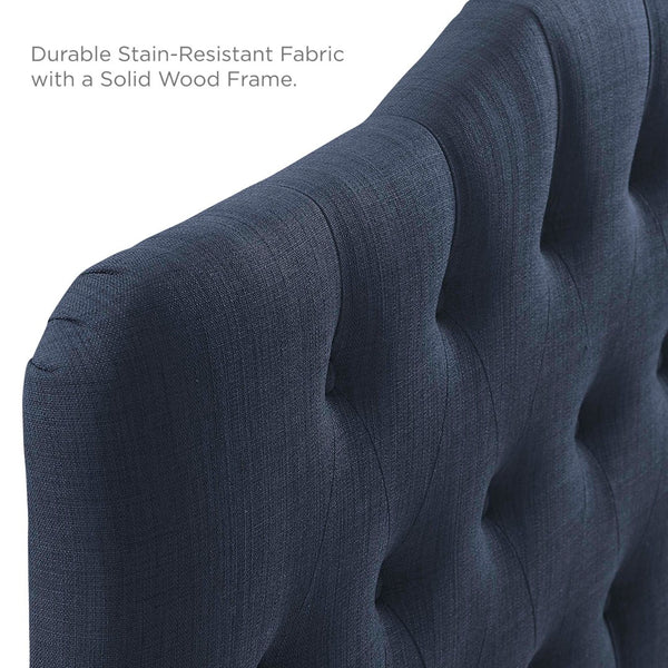 Modway Furniture Annabel Upholstered Fabric Queen Headboard by Modway - Elegant Design with Adjustable Heights for Comfort Navy MOD-5154-NAV