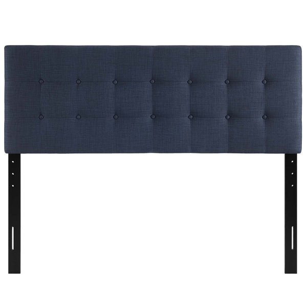 Modway Furniture Emily Upholstered Fabric Full Headboard by Modway - Modern Button-Tufted Design for Stylish Bedrooms Navy MOD-5172-NAV