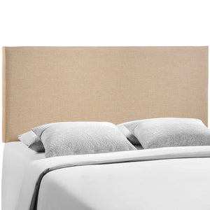 Modway Furniture Region Upholstered Queen Headboard by Modway - Modern Elegance with Soft Linen Fabric Design Cafe MOD-5211-CAF