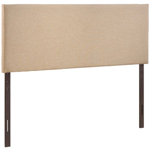Modway Furniture Region Upholstered Queen Headboard by Modway - Modern Elegance with Soft Linen Fabric Design Cafe MOD-5211-CAF
