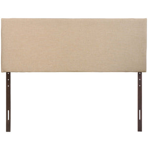 Modway Furniture Region Upholstered Queen Headboard by Modway - Modern Elegance with Soft Linen Fabric Design Cafe MOD-5211-CAF