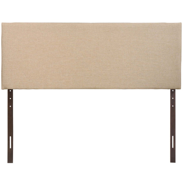 Modway Furniture Region Upholstered Queen Headboard by Modway - Modern Elegance with Soft Linen Fabric Design Cafe MOD-5211-CAF