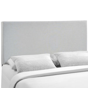 Modway Furniture Region Upholstered Queen Headboard by Modway - Modern Elegance with Soft Linen Fabric Design Sky Gray MOD-5211-GRY
