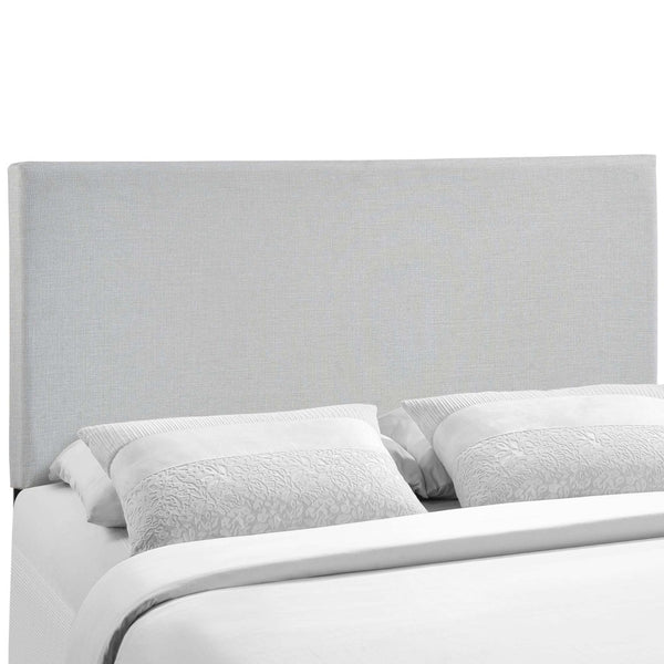 Modway Furniture Region Upholstered Queen Headboard by Modway - Modern Elegance with Soft Linen Fabric Design Sky Gray MOD-5211-GRY