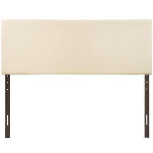 Modway Furniture Region Upholstered Queen Headboard by Modway - Modern Elegance with Soft Linen Fabric Design Ivory MOD-5211-IVO