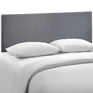 Modway Furniture Region Upholstered Queen Headboard by Modway - Modern Elegance with Soft Linen Fabric Design Smoke MOD-5211-SMK