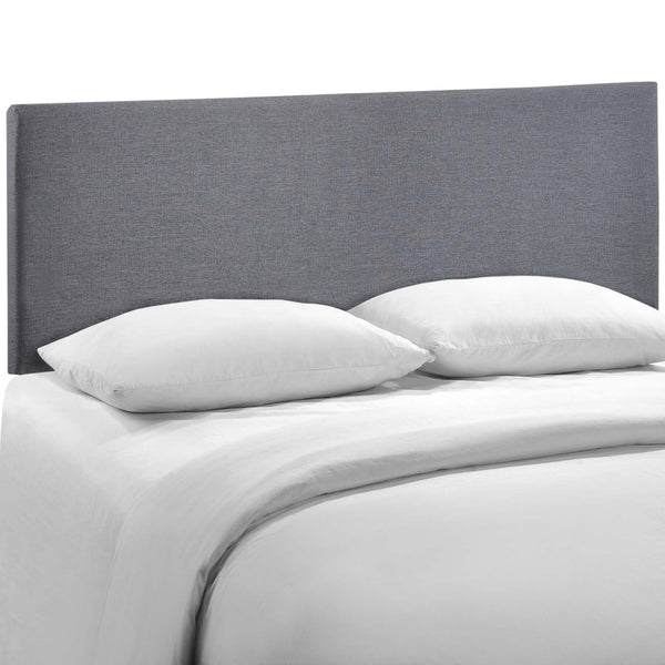 Modway Furniture Region Upholstered Queen Headboard by Modway - Modern Elegance with Soft Linen Fabric Design Smoke MOD-5211-SMK
