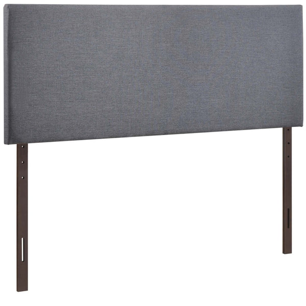 Modway Furniture Region Upholstered Queen Headboard by Modway - Modern Elegance with Soft Linen Fabric Design Smoke MOD-5211-SMK