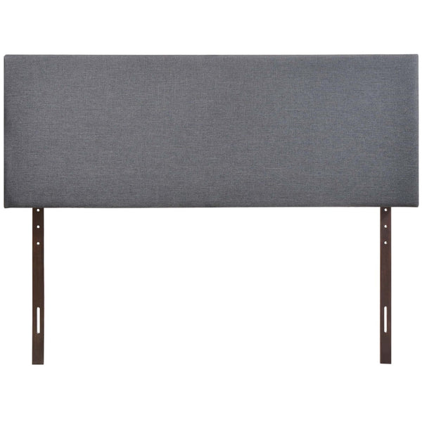 Modway Furniture Region Upholstered Queen Headboard by Modway - Modern Elegance with Soft Linen Fabric Design Smoke MOD-5211-SMK