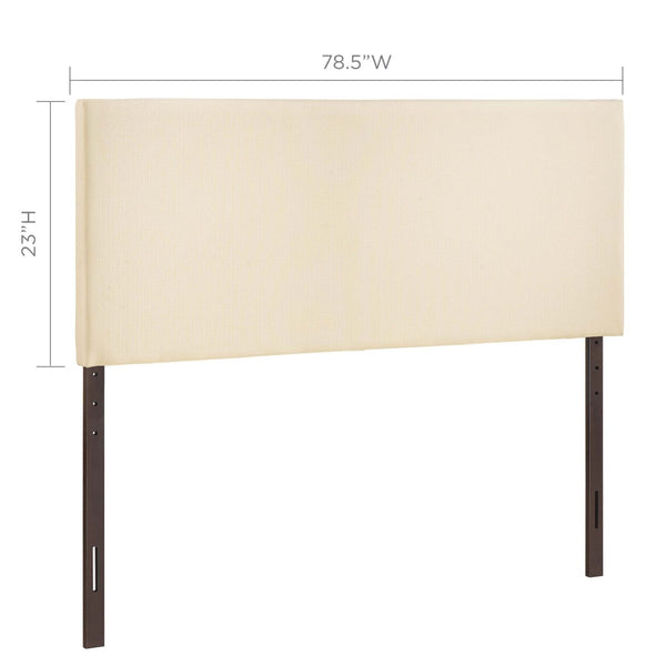 Modway Furniture Region Upholstered Fabric King Headboard by Modway - Stylish, Minimalist Design for Modern Bedrooms MOD-5212-IVO