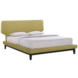 Modway Furniture Bethany Queen Bed Black Green 88 x 77 x 43.5