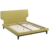 Modway Furniture Bethany Queen Bed Black Green 88 x 77 x 43.5