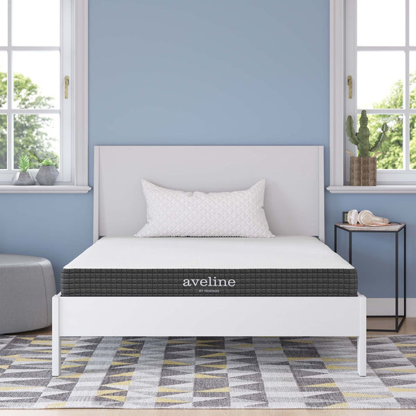 Modway Furniture Aveline 6" Full Memory Foam Mattress - Gel-Infused, Breathable Cover, CertiPUR-US® Certified Comfort MOD-5345-WHI
