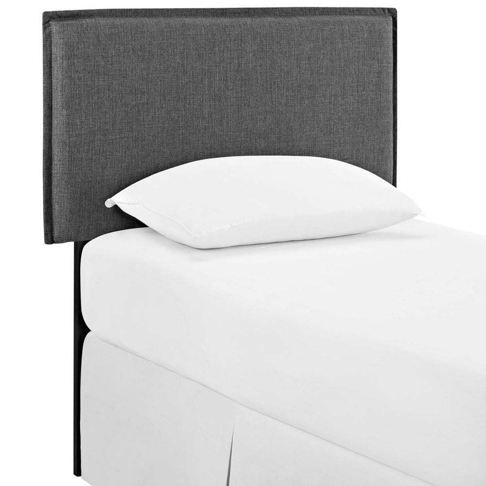 Modway Furniture Camille Upholstered Fabric Twin Headboard - Elegant Gray Design with Adjustable Height & Comfort MOD-5405-GRY