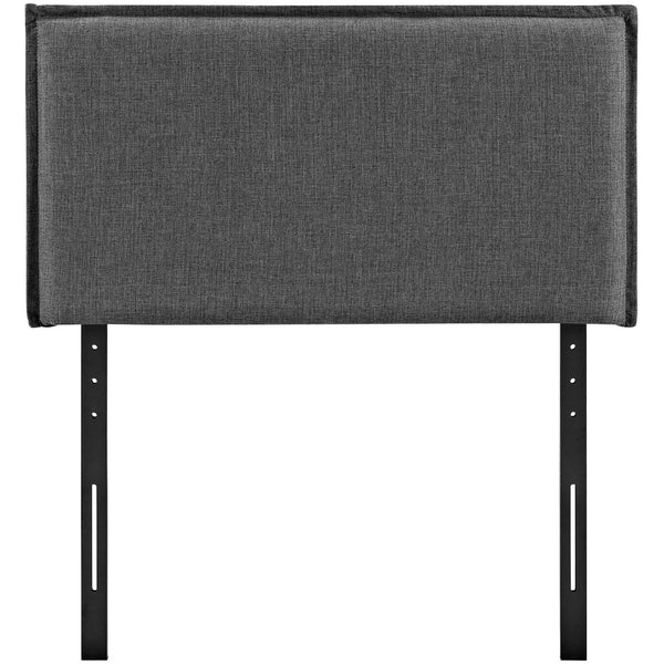 Modway Furniture Camille Upholstered Fabric Twin Headboard - Elegant Gray Design with Adjustable Height & Comfort MOD-5405-GRY
