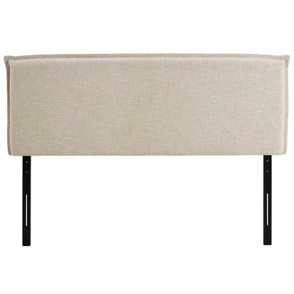 Modway Furniture Camille Upholstered Fabric Queen Headboard - Elegant Comfort with Adjustable Height & Timeless Style Beige MOD-5407-BEI