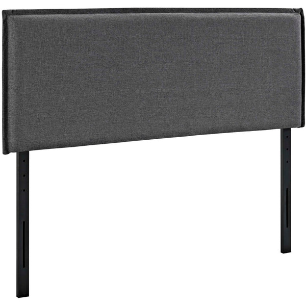 Modway Furniture Camille Upholstered Fabric Queen Headboard - Elegant Comfort with Adjustable Height & Timeless Style Gray MOD-5407-GRY