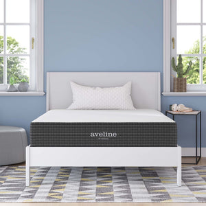 Modway Furniture Aveline 10" Full Mattress - Gel-Infused Memory Foam for Cooling Comfort, Motion Isolation & Support MOD-5488-WHI
