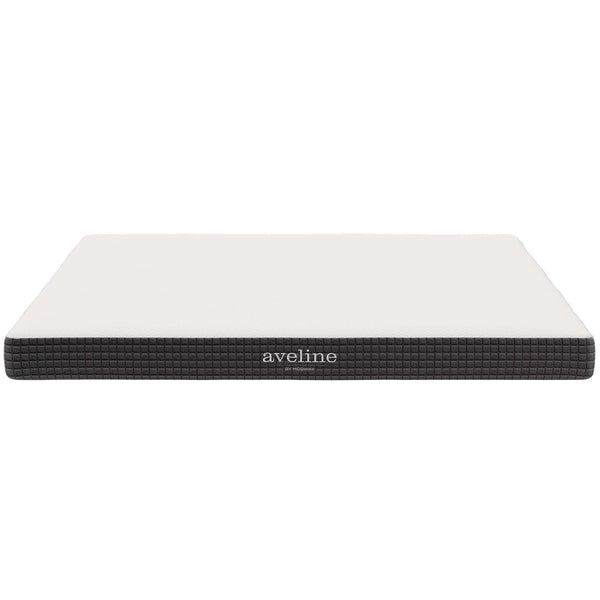 Modway Furniture Aveline 6" King Mattress - Gel-Infused Memory Foam for Cool, Restorative Sleep & Pressure Relief MOD-5491-WHI
