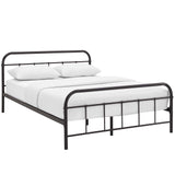 Modway Furniture Maisie Full Stainless Steel Bed Frame Brown 79.5 x 57 x 36.5