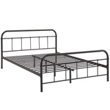 Modway Furniture Maisie Full Stainless Steel Bed Frame Brown 79.5 x 57 x 36.5