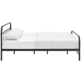 Modway Furniture Maisie Full Stainless Steel Bed Frame Brown 79.5 x 57 x 36.5